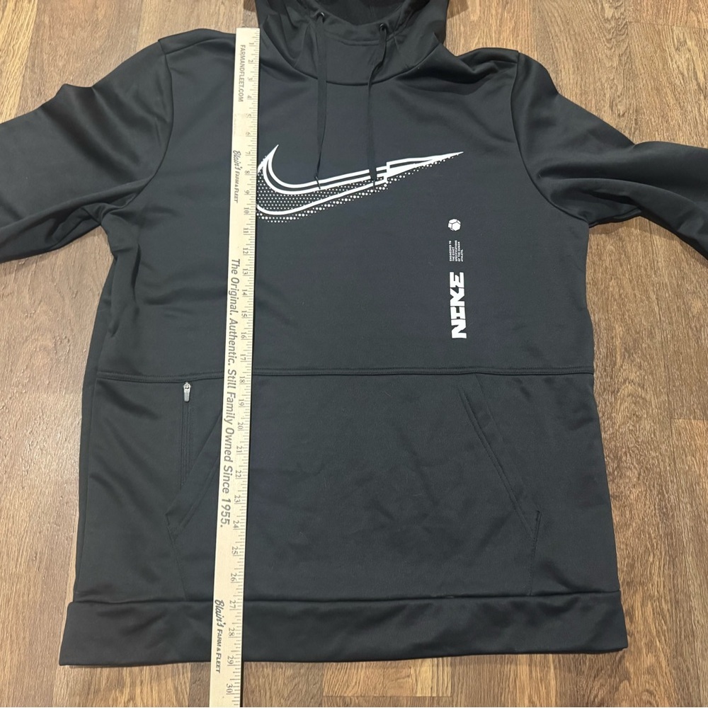 Nike Therma-Fit Graphic Logo Training Hoodie Sweatshirt Men’s Size Large Black - Picture 4 of 8